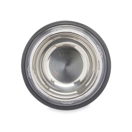 Ciotola per cani Mascow 311 Grigio Argentato Gomma Metallo 35 x 0,03 x 25 cm (24 Unità)
