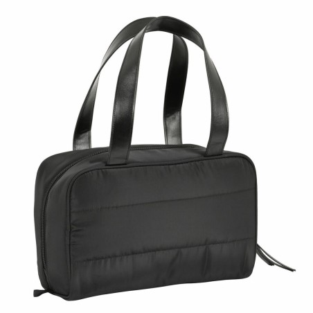 Necessaire per la Scuola Moos Negro Trapunta Nero 31 x 14 x 19 cm
