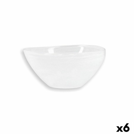 Insalatiera Quid Boreal Ø 14 cm Bianco Vetro (6 Unità) (Pack 6x)