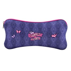 Astuccio Scuola Gorjuss Cheshire cat Viola (22 x 11.3 x 1 cm)