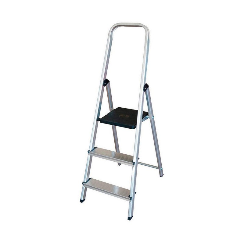 Scala Pieghevole a 3 Scalini EDM Alluminio (40 x 10,5 x 126 cm) Scala Pieghevole a 3 Scalini EDM Alluminio (40 x 10,5 x 126 cm)