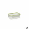Porta pranzo Quid Greenery Trasparente Plastica 475 ml (4 Unità) (Pack 4x)