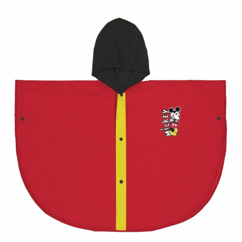 K-Way Impermeabile con Cappuccio Mickey Mouse Rosso K-Way Impermeabile con Cappuccio Mickey Mouse Rosso