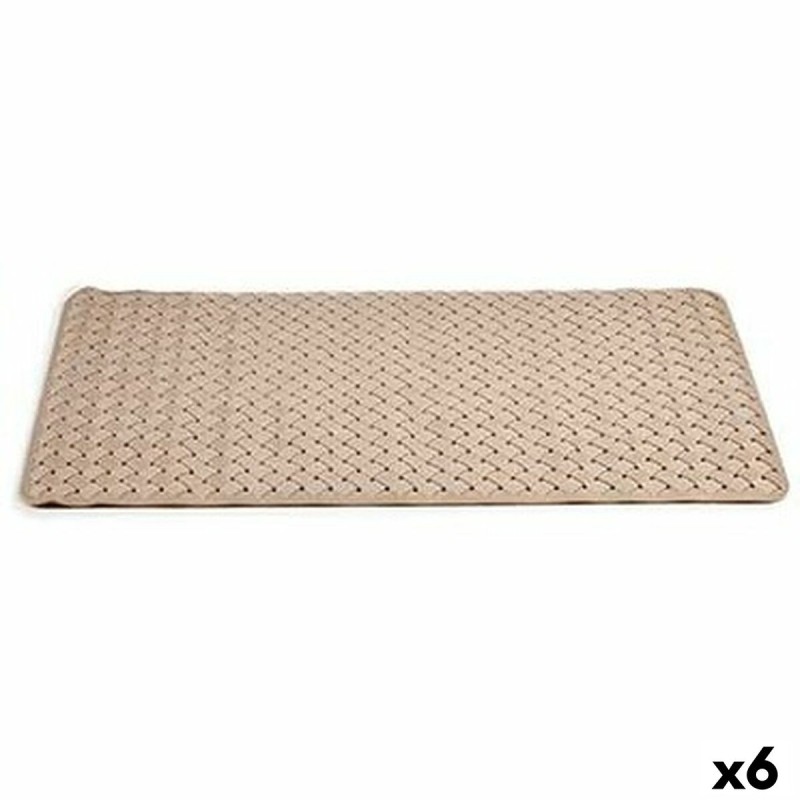 Tappeto da bagno Berilo AR1910100 Beige PVC 38 x 0,03 x 78 cm (6 Unità)