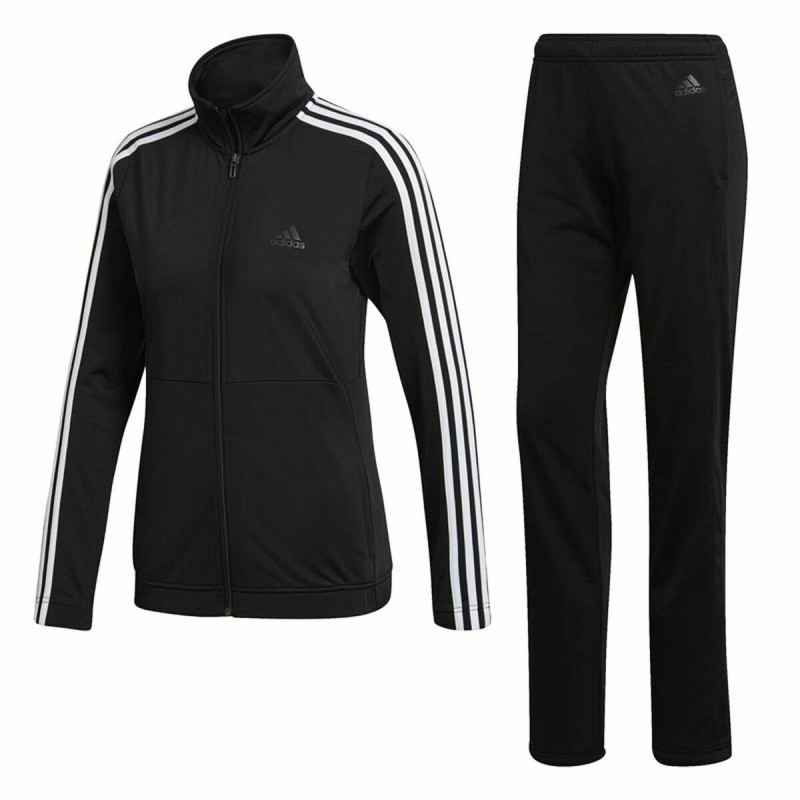 Tuta da Donna Adidas Three Stripes Nero Tuta da Donna Adidas Three Stripes Nero