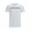 Maglia a Maniche Corte Uomo JJECORP LOGO TEE SS O-NECK NOSS  Jack & Jones  12137126  Bianco