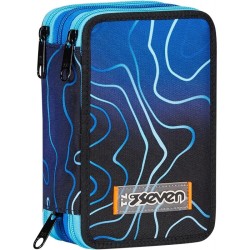 Seven Astuccio 3 Zip Map Set Boy
