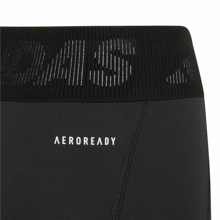 Leggings Sportivi per Bambini Adidas Techfit Aeroready Nero