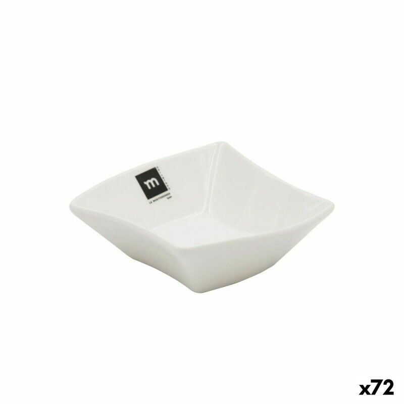 Ciotola La Mediterránea Snack Bianco 12 x 12 x 4,2 cm (72 Unità)
