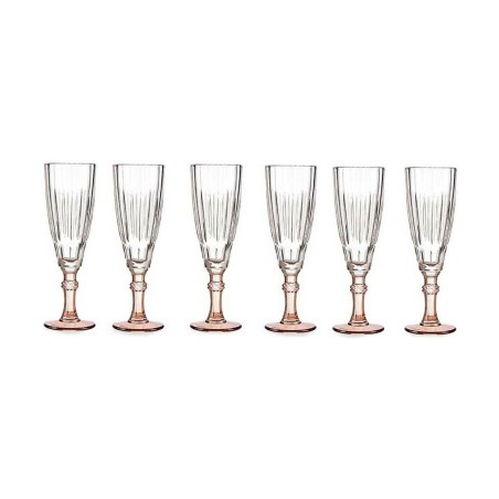 Calice da champagne Vivalto PR05720ST3/BHA6 COFF Marrone Cristallo 170 ml (6 Unità)