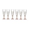 Calice da champagne Vivalto PR05720ST3/BHA6 COFF Marrone Cristallo 170 ml (6 Unità)