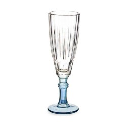 Calice da champagne Vivalto Exotic Azzurro Cristallo 170 ml (6 Unità)