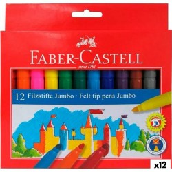 Set di Pennarelli Faber-Castell Jumbo Confezione Multicolore (12 Unità)