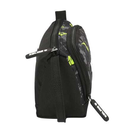 Astuccio per la Scuola con Accessori Kelme Jungle Nero Grigio Lime 20 x 11 x 8.5 cm (32 Pezzi)