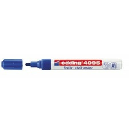 Pennarelli a gesso liquido Edding 4095 Azzurro (10 Unità)