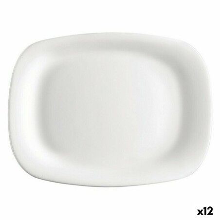 Piatto da pranzo Bormioli Parma Rettangolare (12 Unità) (24 x 34 cm)