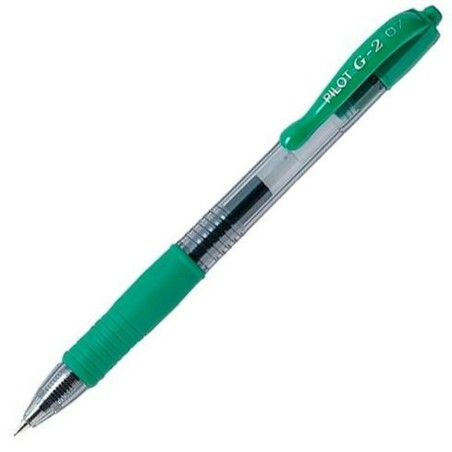 Penna gel Pilot G-2 07 Verde 0,4 mm (12 Unità)