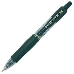 Penna Roller Pilot G-2 XS Retrattile Nero 0,4 mm (12 Unità)