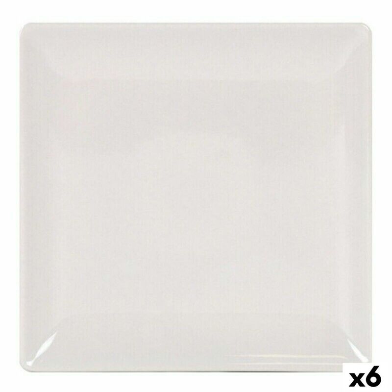 Piatto da pranzo La Mediterránea 41678 Gres Avorio 24 x 24 x 2 cm (6 Unità) (24 cm) Piatto da pranzo La Mediterránea 41678 Gres Avorio 24 x 24 x 2 cm (6 Unità) (24 cm)