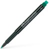 Marcatore permanente Faber-Castell Multimark 1513 F Verde (10 Unità)