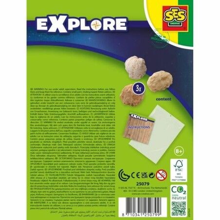 Gioco da Tavolo SES Creative Explore Geodes (FR)