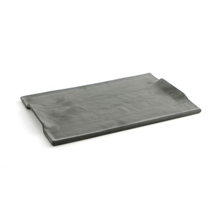 Vassoio per aperitivi Quid Mineral Gres Nero Ceramica 35 x 23 cm (6 Unità)