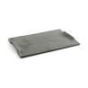 Vassoio per aperitivi Quid Mineral Gres Nero Ceramica 35 x 23 cm (6 Unità)