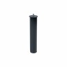 Gambe del letto Micel PT26 96406 Nero Acciaio 4 Pezzi
