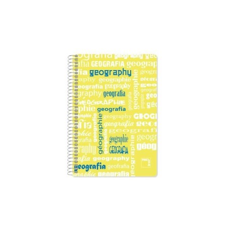 Quaderno Pacsa Giallo Multicolore Din A4 80 Pagine 21,5 x 31,5 cm 4 Pezzi