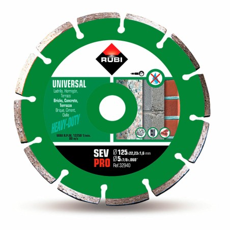 Disco da taglio Rubi pro r32940 125 mm