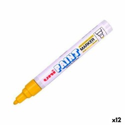 Marcatore permanente Uni-Ball PX-20 Giallo 2,8 mm (12 Unità)