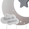 Carrillon Culla Atmosphera Luna Grigio Legno MDF