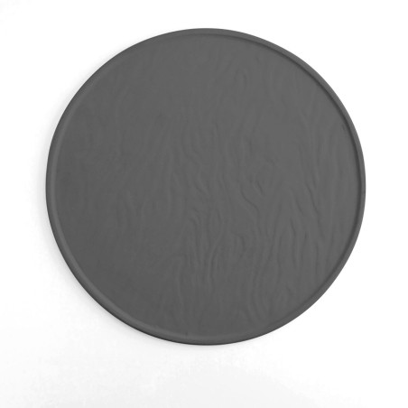 Sotto Piatto Quid Mineral Gres Ceramica Nero Ø 33 cm (6 Unità)