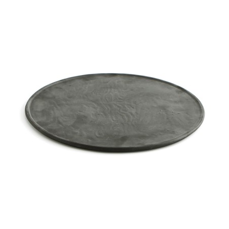Sotto Piatto Quid Mineral Gres Ceramica Nero Ø 33 cm (6 Unità)