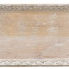 Vassoio per aperitivi 45,5 x 30,5 x 5,5 cm Bianco Legno di mango (2 Unità)