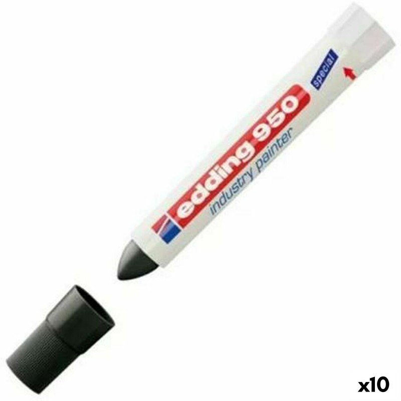 Marcatore permanente Edding 950 Nero 10 Pezzi (10 Unità)