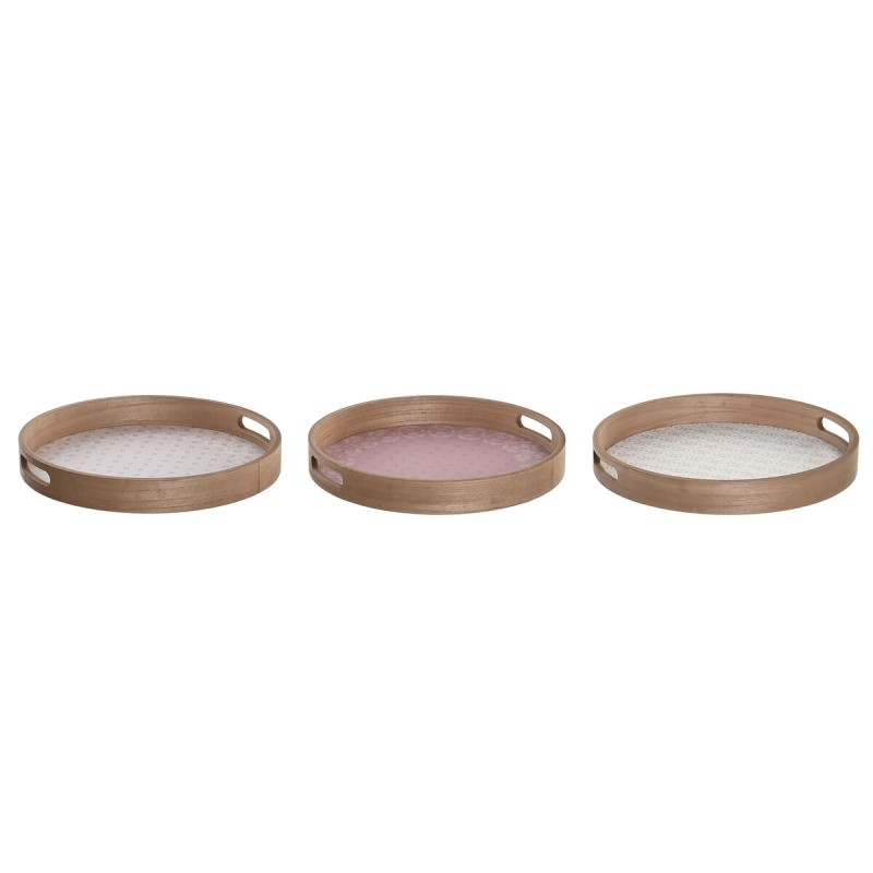 Vassoio per aperitivi DKD Home Decor Scandi Rosa Bianco 35 x 35 x 5 cm Legno MDF (3 Unità) Vassoio per aperitivi DKD Home Decor Scandi Rosa Bianco 35 x 35 x 5 cm Legno MDF (3 Unità)