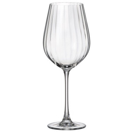 Calice per vino Bohemia Crystal Optic Trasparente 650 ml 6 Unità