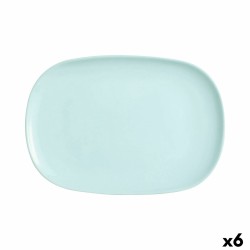 Teglia da Cucina Luminarc Sweet Line Turchese Vetro 35 x 24 cm (6 Unità)