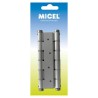 Cerniera Micel BS10 M57004 Argentato Alluminio 180 x 33 mm Doppia azione