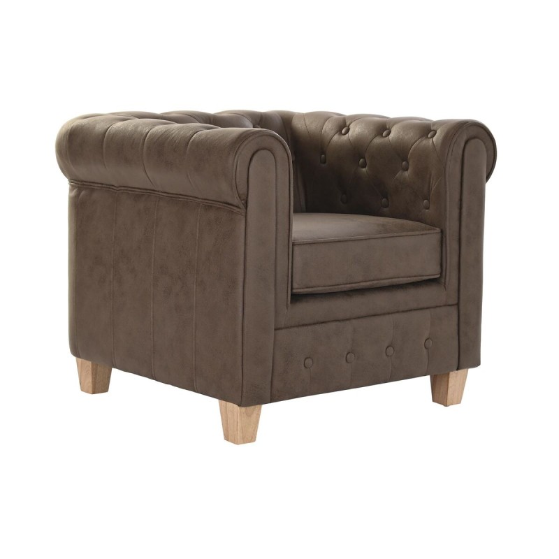 Poltrona DKD Home Decor 80 x 80 x 70 cm Legno Marrone scuro Poltrona DKD Home Decor 80 x 80 x 70 cm Legno Marrone scuro