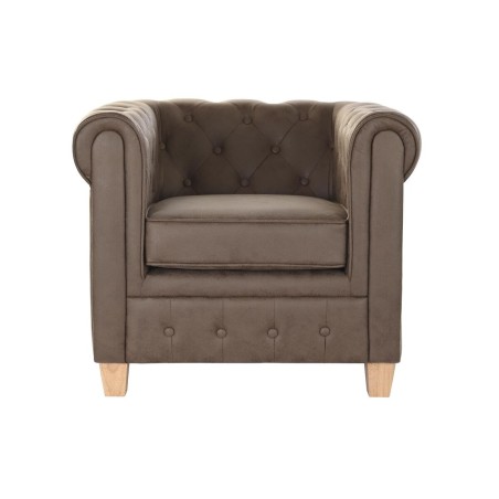 Poltrona DKD Home Decor 80 x 80 x 70 cm Legno Marrone scuro