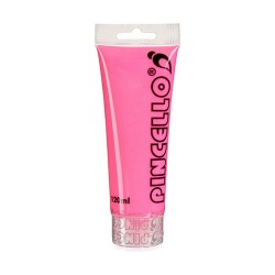 Vernice acrilica Pincello Neon Rosa 120 ml (12 Unità)