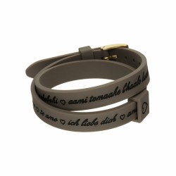 Bracciale Donna il mezzometro I LOVE YOU GOLD - BRACCIALE IN SILICONE/SILICONE BRACELET