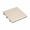 Piastrella ad Incastro Ibergarden SM-4P-AWH Beige Polietilene Composite 30 x 2,6 x 30 cm (6 Unità)