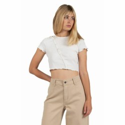 Maglia a Maniche Corte Donna 24COLOURS Casual Bianco