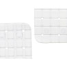 Tappetino Antiscivolo da Doccia Berilo BM509 - 310 Bianco PVC 67,7 x 38,5 x 0,7 cm Quadri (6 Unità)
