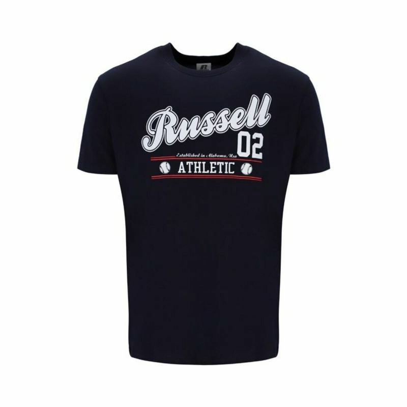 Maglia a Maniche Corte Russell Athletic Amt A30311 Nero Uomo