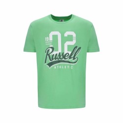 Maglia a Maniche Corte Uomo Russell Athletic Amt A30101 Verde Verde Chiaro