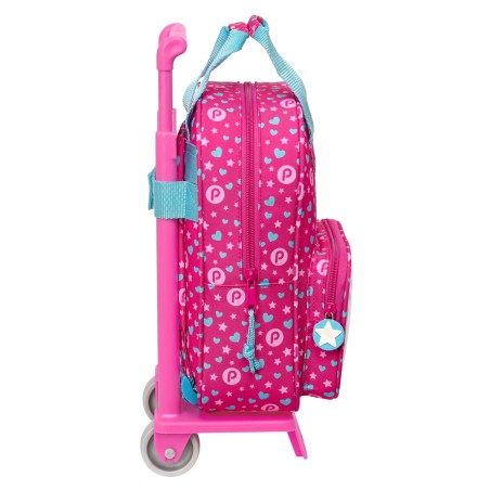 Trolley per la Scuola Pinypon Azzurro Rosa 20 x 28 x 8 cm